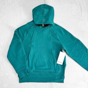 NWT Lululemon Scuba Oversized Side-Slit Hoodie – Teal Lagoon – XS/S